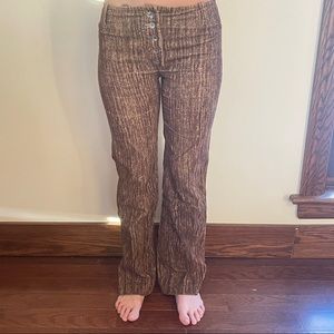 Vintage low rise button up pants